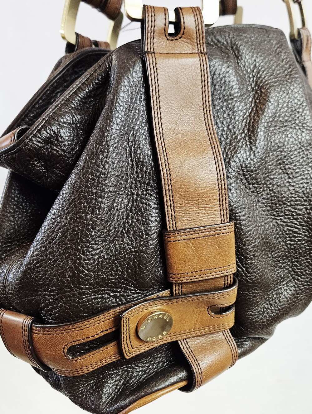 Vintage Michael Kors Two-Tone Leather Purse - Picture 3 of 11